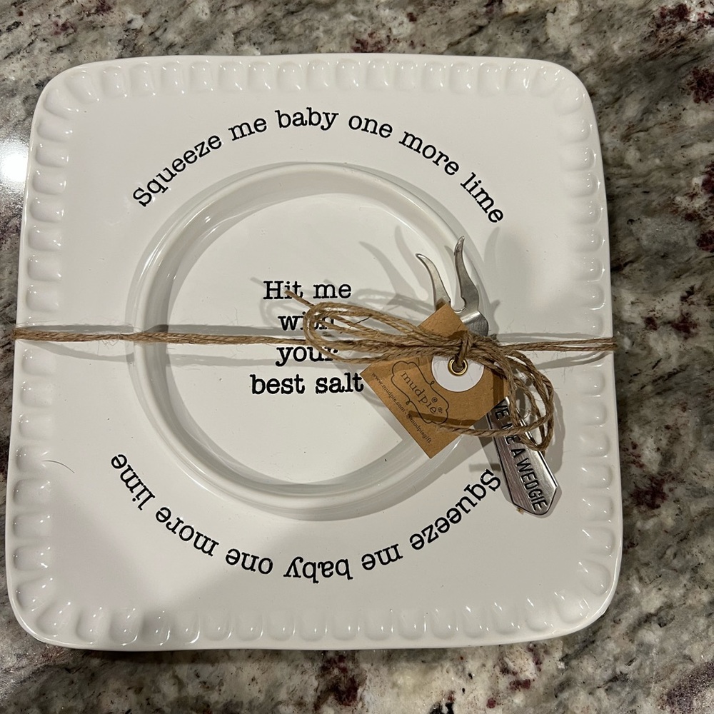 Mud Pie Margarita Plate